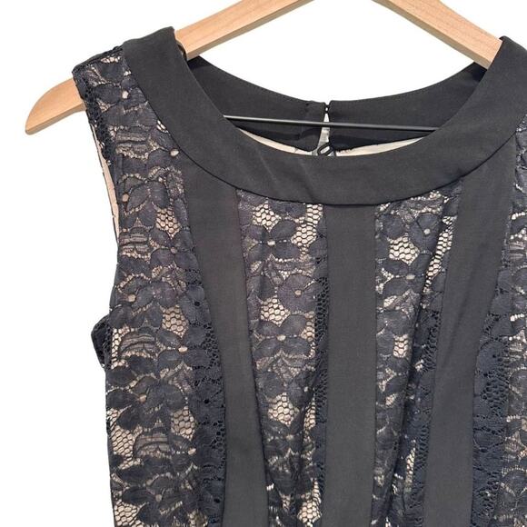 Enfocus Studio Sleeveless Lace Cocktail Dress Black 8 - Picture 4 of 8